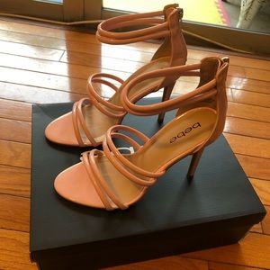 Bebe heels size 7.5 light pink